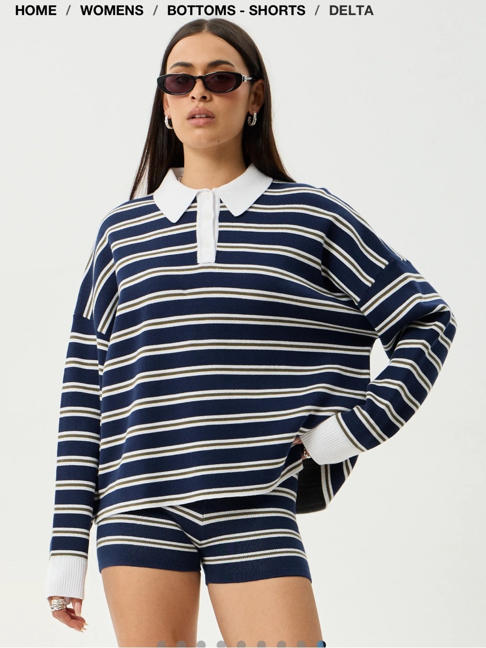 Afends Recycled Cotton Delta Knit Striped Shorts